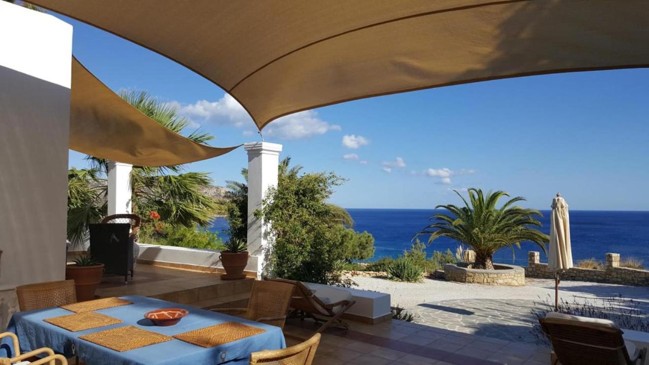 Tranquil Villa With Sea View In Ammopi Karpathos Amoopi Bagian luar foto