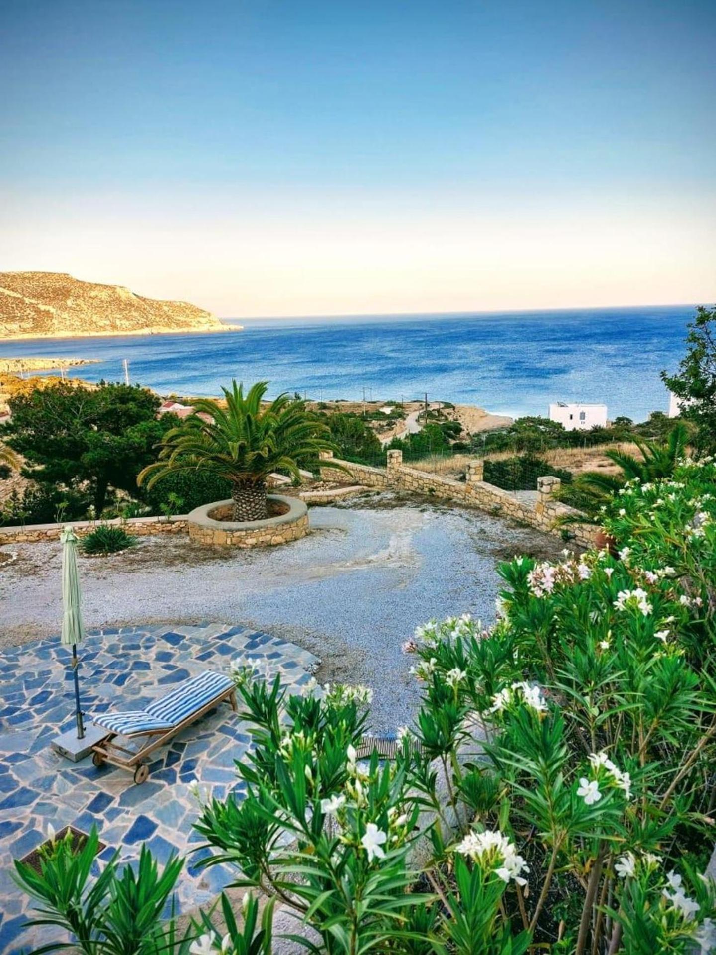 Tranquil Villa With Sea View In Ammopi Karpathos Amoopi Bagian luar foto